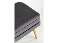 Скамья-сундук VELVA серый - золотой pilt 4