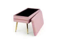 Скамья-сундук VELVA розовый - золотой pilt 3
