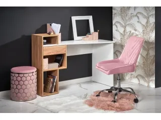 Kirjutuslaud CONTI kuldne tamm - valge pilt