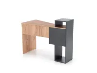 Стол письменный CONTI антрацит и дуб вотан pilt 5