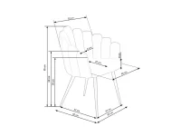 Стул K410 зеленый вельвет pilt 3