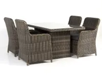 Komplekt SICILY 4+1  tumepruun pilt 2