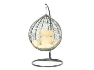 Кресло-качалка 1147 серый-бежевый pilt