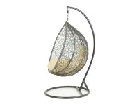 Кресло-качалка 1147 серый-бежевый pilt 3