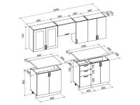Кухня ELIZABETH 240 белый pilt 3