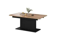 Pikendatav diivanilaud BUSETTI tamm wotan - must pilt 2