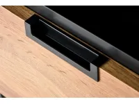 Тумбочка SILVIA черный / дуб вотан pilt 5