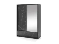 Liugustega kapp ARIA I 150 must marmor pilt 2