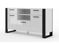 Комод NUKA C белый - черный pilt 2
