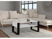 Diivanilaud NUKA F valge - must pilt 3