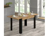 Pikendatav laud NUKA H tamm artisan - must pilt 2