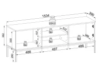TV стол SENTO RTV154 pilt 11