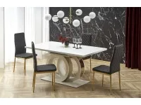 Pikendatav laud GALARDO  valge-kuldne pilt 3