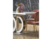 Pikendatav laud GALARDO  valge-kuldne pilt 4