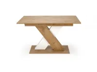 Стол раздвижной XARELTO дуб-белый pilt 3