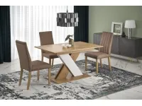 Стол раздвижной XARELTO дуб-белый pilt 2