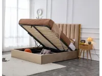 Voodi 160x200 PALAZZO beež - tõstemehhanismiga pilt 4