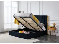 Voodi 160x200 PALAZZO must - tõstemehhanismiga pilt 4