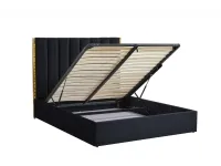 Voodi 160x200 PALAZZO must - tõstemehhanismiga pilt 9