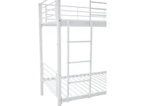 Кровать двухъярусная BUNKY 90 белая pilt 6