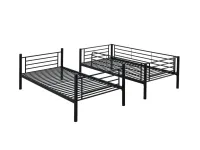 Кровать двухъярусная BUNKY 90 черная pilt 7
