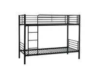 Кровать двухъярусная BUNKY 90 черная pilt 5