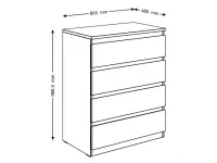 Kummut MALTA 4S valge pilt 5