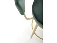 Барный стул низкий H-115 зелёный pilt 6