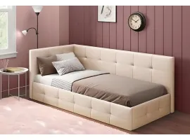 Voodi 90x200 BOSS tõstemehhanismiga - Beež