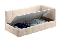 Voodi 90x200 BOSS tõstemehhanismiga - Beež pilt 5