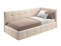 Voodi 90x200 BOSS tõstemehhanismiga - Beež pilt 3