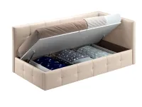 Voodi 90x200 BOSS tõstemehhanismiga - Beež pilt 4