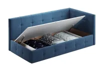 Voodi 90x200 BOSS tõstemehhanismiga - Sinine pilt 5