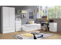 Кровать 80x200 COSMO C08 - Белый pilt 5