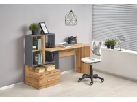 Стол письменный GROSSO дуб вотан - антрацит pilt 2