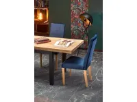 Стол раздвижной TIAGO дуб крафт / черный pilt 3