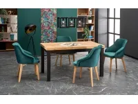 Стол раздвижной TIAGO дуб крафт / черный pilt 4