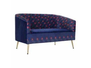 Diivan Diivan DKD Home Decor S3021761 Kuldne Lillla Metall Plastmass pilt