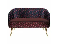 Diivan Diivan DKD Home Decor S3021761 Kuldne Lillla Metall Plastmass pilt 3