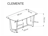 Стол CLEMENTE pilt 8