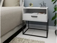 Тумбочка TRENDY SN-4 Белая pilt 2