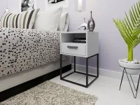 Тумбочка TRENDY SN-5 Белая pilt 4