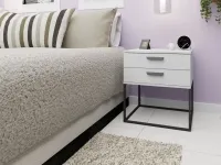 Тумбочка TRENDY SN-6 Белая pilt 4