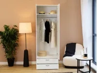 Riidekapp BASIC 2D2S - Valge pilt 2