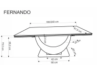 Стол раздвижной FERNANDO pilt 5