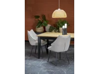 Pikendatav laud EDMONDO naturaalne/must pilt 7