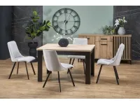 Стол раздвижной BAGIO дуб артисан / черный pilt 3