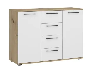 Kummut FLEX KM-2 valge / tamm artisan pilt