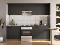 Кухня DARIA 240 антрацит - дуб крафт pilt 2