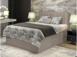 Voodi 160x200 ASENTO tõstemehhanismiga - Beež